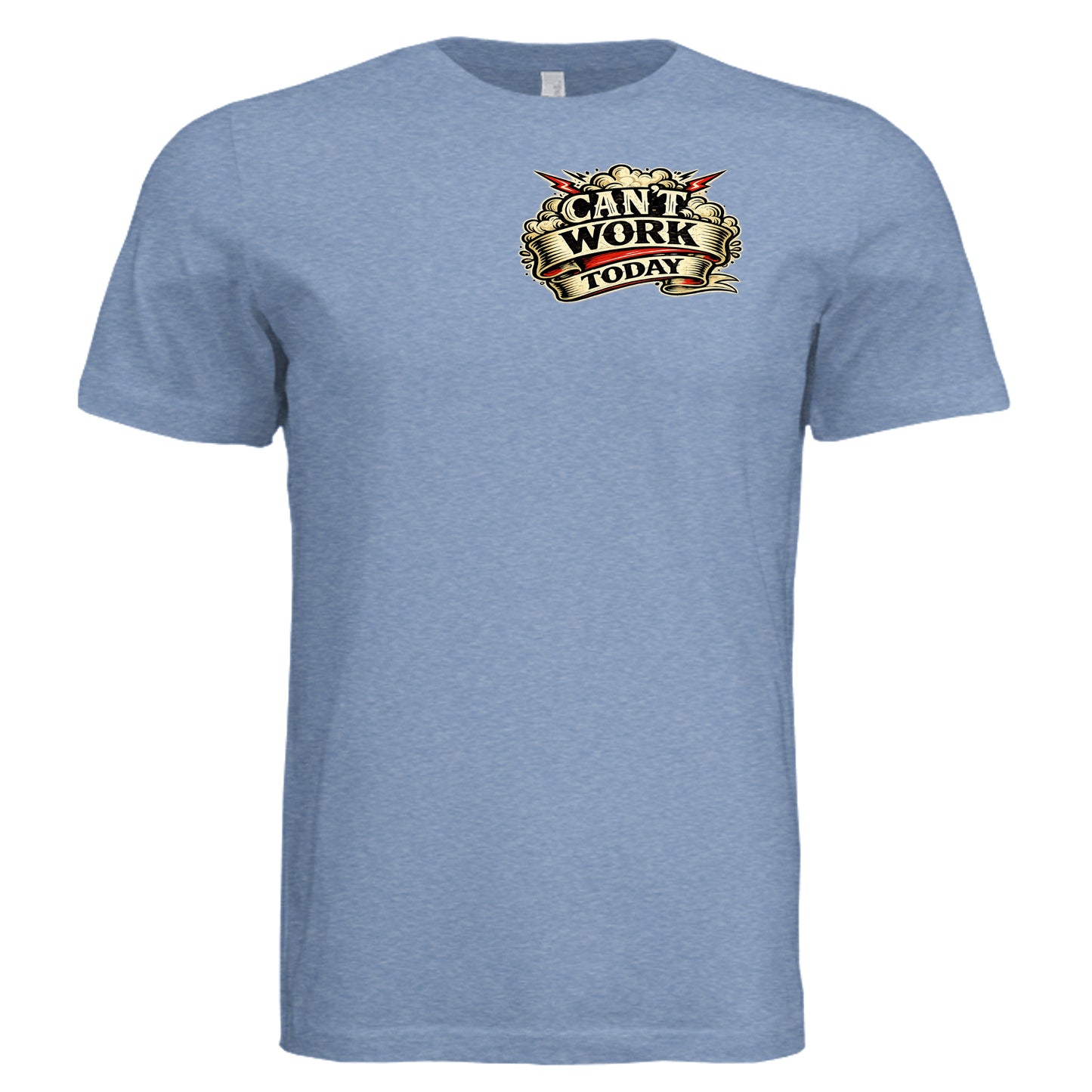 Solid Blue Triblend - 3413C - FRONT
